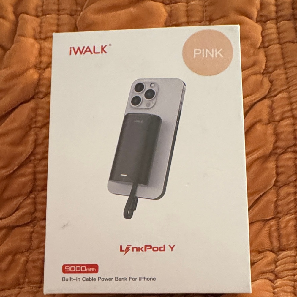 iWalk LinkPod Y Pink Power Bank for iPhone